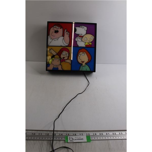 Family Guy Light Up Sign - Works, 12 1/4" x 12 1/4"