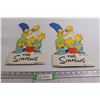 Image 1 : (2) Simpsons Cardboard Figurines - Marge's Neck is Bent