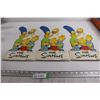 Image 1 : (3) Simpsons Cardboard Figurines - Marge's Neck is Bent