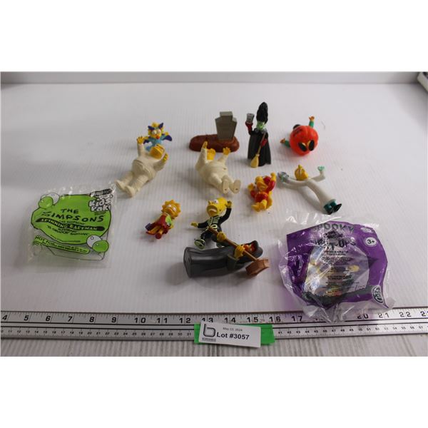 Assorted The Simpsons Fast Food Toys