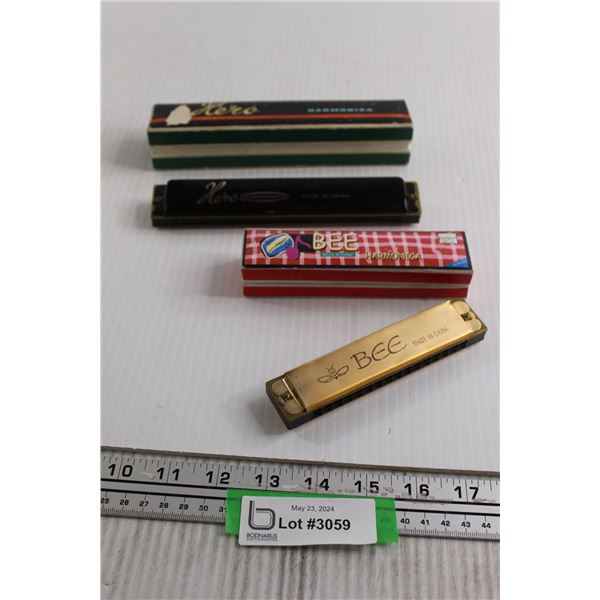 Hero and Bee Harmonicas