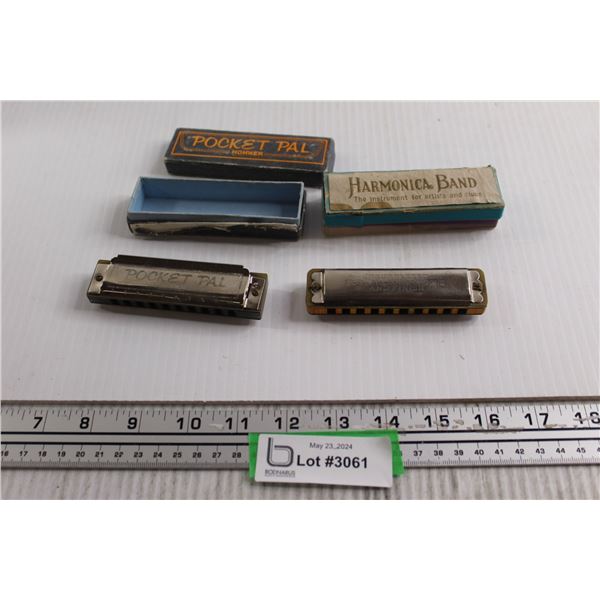 Pocket Pal and Harmonica Band Harmonicas