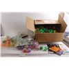 Image 1 : Bags and Box of Gachapons - Domo, Duck Dynasty; Assorted Paper Ads