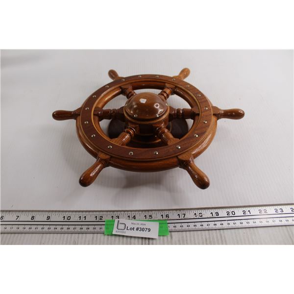 Wooden Wheel Decoration