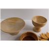 Image 3 : Wooden Decorations - Bowls, Sunflower, Misc.