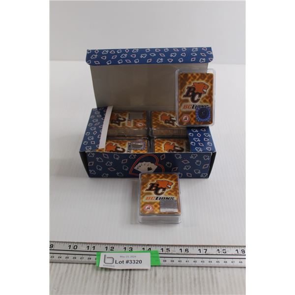 Box of BC Lions Playing Cards