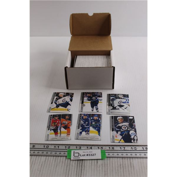 Box of 2020-21 Upper Deck Hockey Cards
