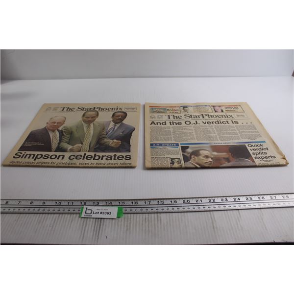(2) 1995 OJ Simpson Newspapers