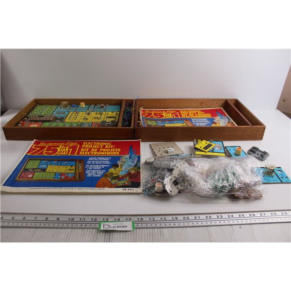 (2) 75-1 Radio Shack Electronics Projects Kit