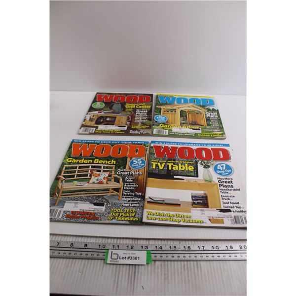 (4) Wood Magazines