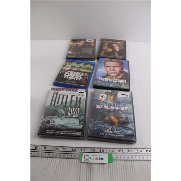 (6) DVDs - WWII, Hitler