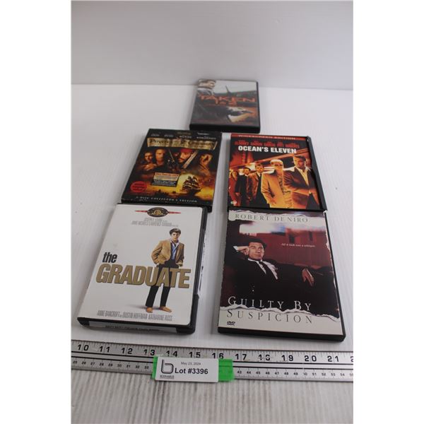 (5) DVDs - Pirates of the Caribbean, The Graduate