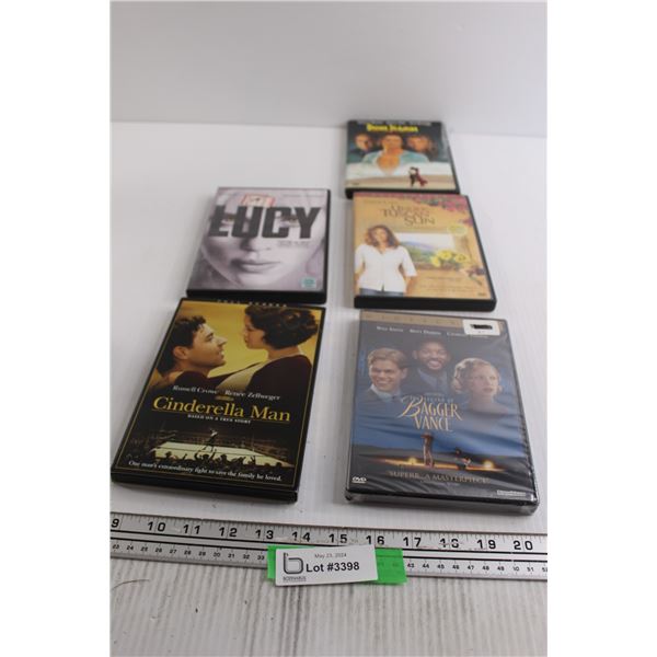 (5) DVDs - Cinderella Man, Lucy