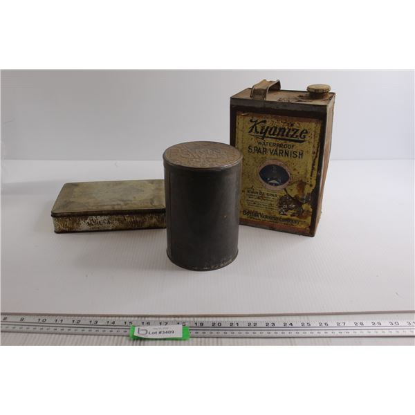 Magic Baking Powder Tin, (2) Tins