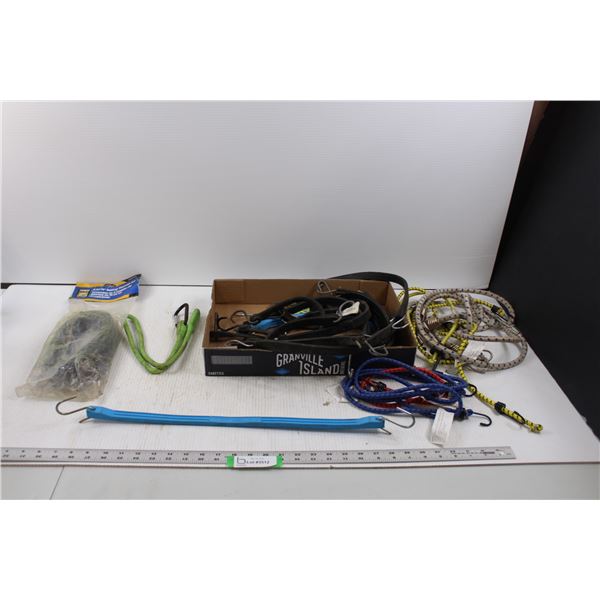 (20+) Rubber Tie Downs of Varying Styles - "Snappi-Hookers"