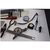 Image 5 : Various Shop Items/Tools - Needle Nose Pliers, Putty Knives, Cable Ties, A/C Recharge Assembly, Volt