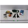 Image 1 : Various Shop Items - (2) Tape Measures, Chainsaw Chain, Cable Ties, Greenlee 25' Fish Tape, Staples 