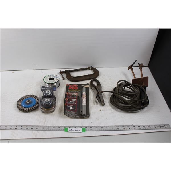 Shop Welding Items - Lincon Arc Torch, Wire Buffing Wheel/Cups, Aluminium Welding Kit/Spool of Wire,