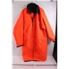 Image 1 : *Reversable Nylon Rain Slicker/Work Jacket - Blaze Orange/Black (Size Large/Reg, 42-44R)