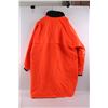 Image 2 : *Reversable Nylon Rain Slicker/Work Jacket - Blaze Orange/Black (Size Large/Reg, 42-44R)