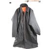 Image 4 : *Reversable Nylon Rain Slicker/Work Jacket - Blaze Orange/Black (Size Large/Reg, 42-44R)