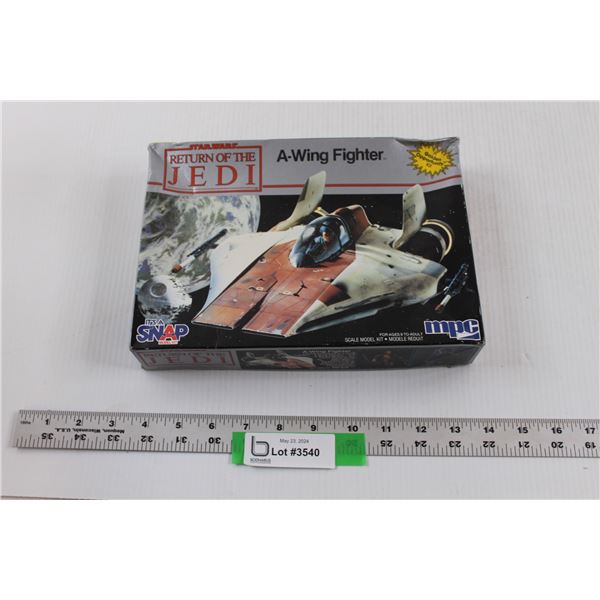 MPC Star Wars "Return Of The Jedi" A-Wing Fighter Model Kit - New, Box Damaged