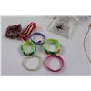 Image 4 : Necklace, Bracelets, Mail Holder w/Key Hooks, Xmas Decor., Yarn in Pink