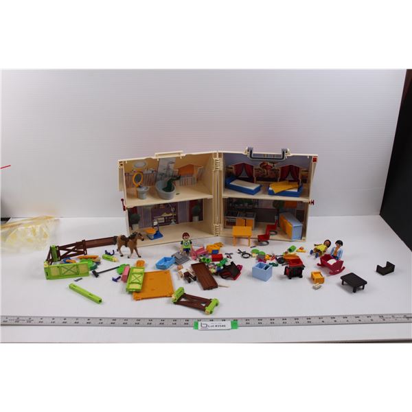 Playmobil Doll House w/Accessories, Horse, Figures etc.