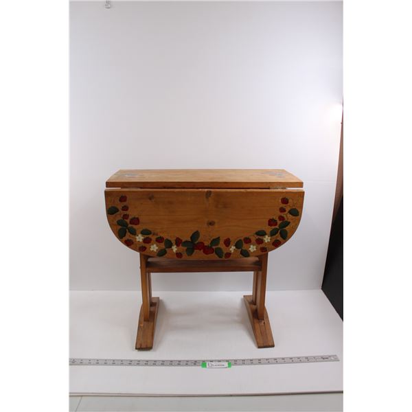 *Hand Made Childrens Folding Top Table - 22" Tall, Top 27"x23"