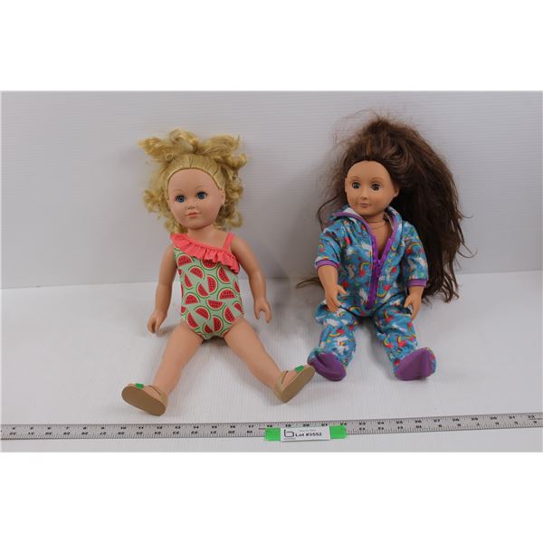(2) 18" Dolls