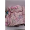 Image 2 : Mainstays Kids Pegasus Bedding Set (Comforter, (2) Sheets, (2) Pillow Shams)& Various Girls Doll Acc