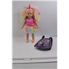 Image 1 : 18" "Unicorn Squad" Doll & Clair's Girls Strawberry Backpack