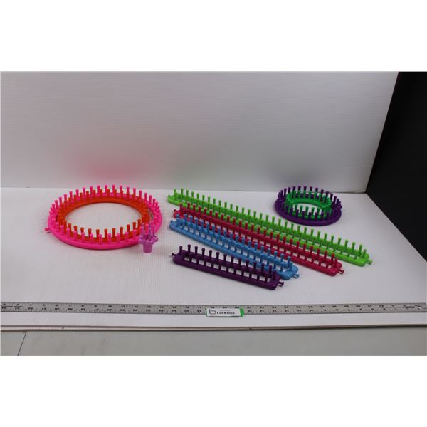 (9 pcs) Knitting Looms - Various Sizes