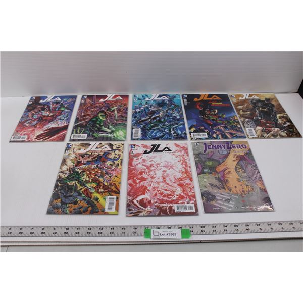 (7) Raw DC Comics "JLA"(Justice League of America) 2015-2016 Issues No.2 to No.8 & Raw Dark Horse Co