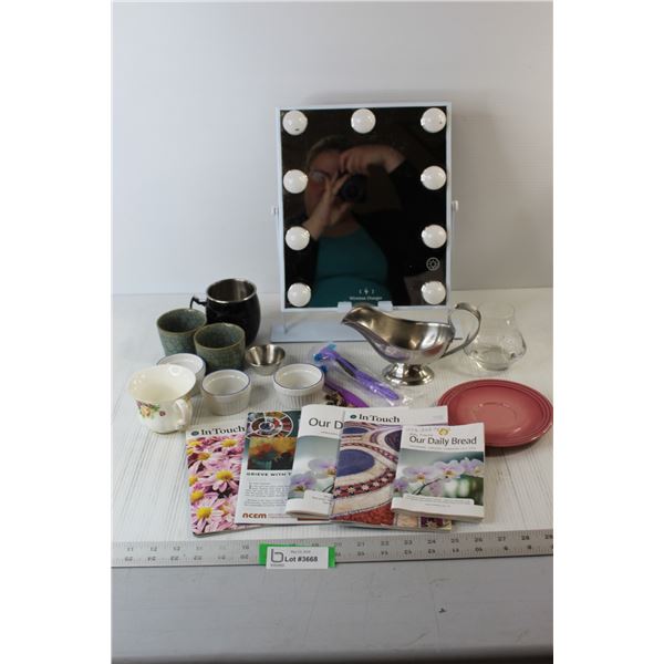 Books, Wireless Mirror, Cups, Misc.