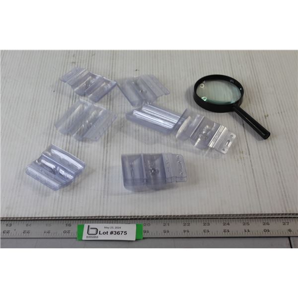 Plastic Canadian Coin Holders & Magnifying Glass