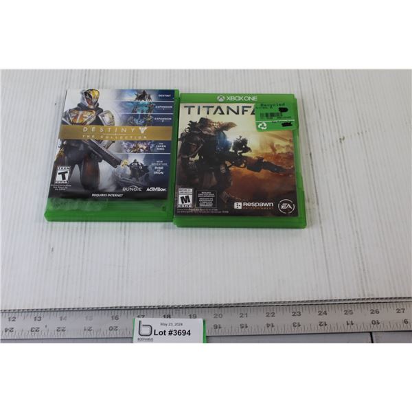 (2) XBOX Games- Titanfall, Destiny