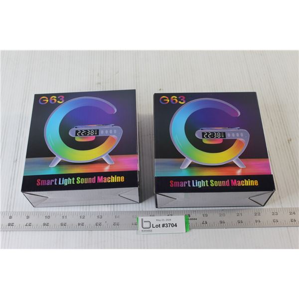 (2) Smart Light Sound Machine and Wireless Charger