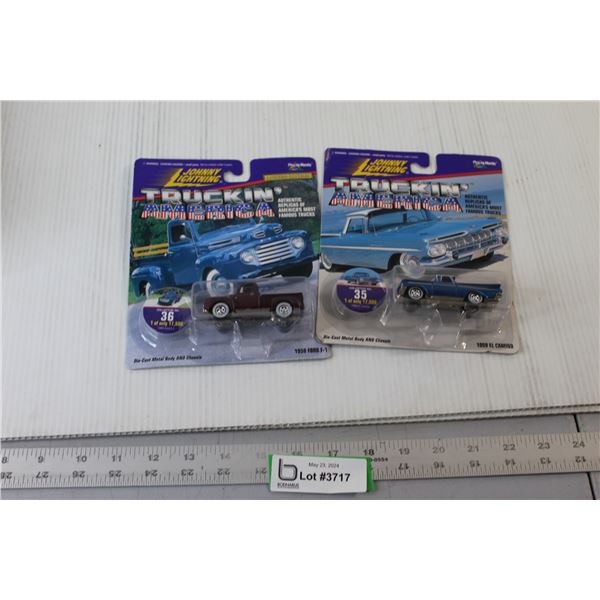 (2) Truckin' America Toy Cars