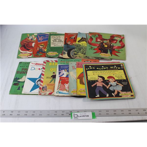 (13) 7" Vintage Children's Records