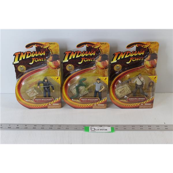 (3) Indiana Jones Figurines