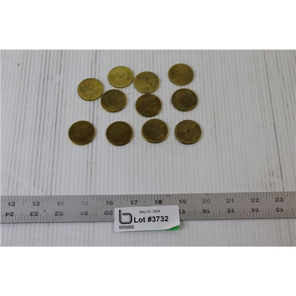 (11) 2002 Coca-Cola Olympic Tokens