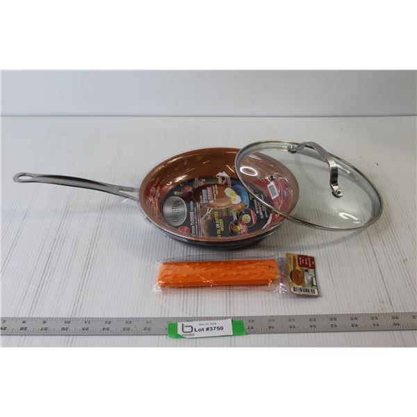 Gotham Steel Frying Pan, Flexible Heat Resistant Handle Cover