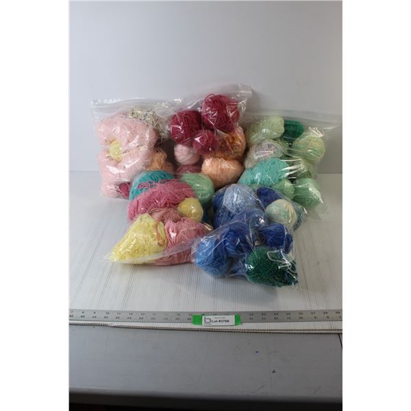 (5) Bags of Assorted Yarn