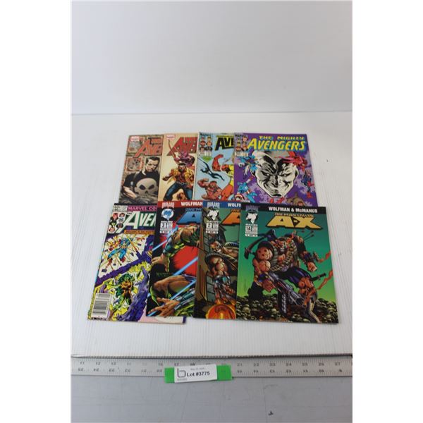 (8) Assorted Comic Books - Avengers, A-X