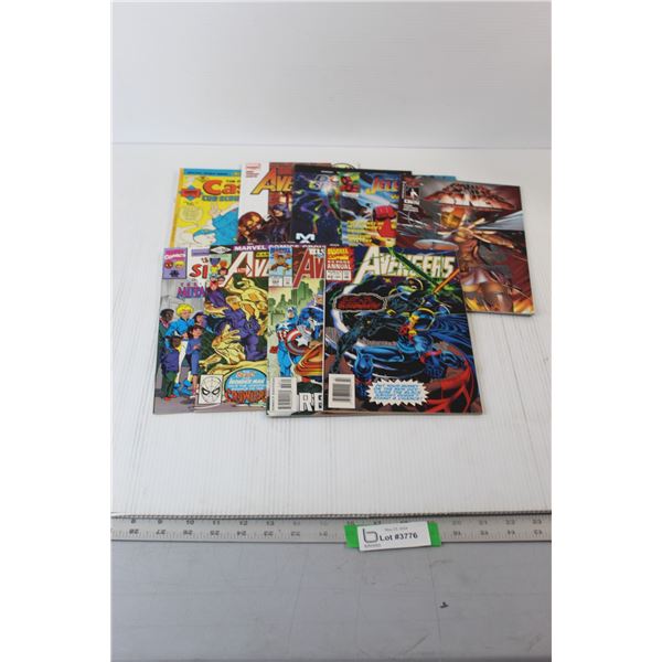 (9) Assorted Comic Books - Avengers, Casper