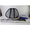 Image 1 : (2) Partial Fishing Rods, TV Antenna, Seat Back, Plastic Case