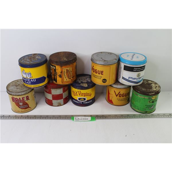 Assortment of Collector Tobacco Tins