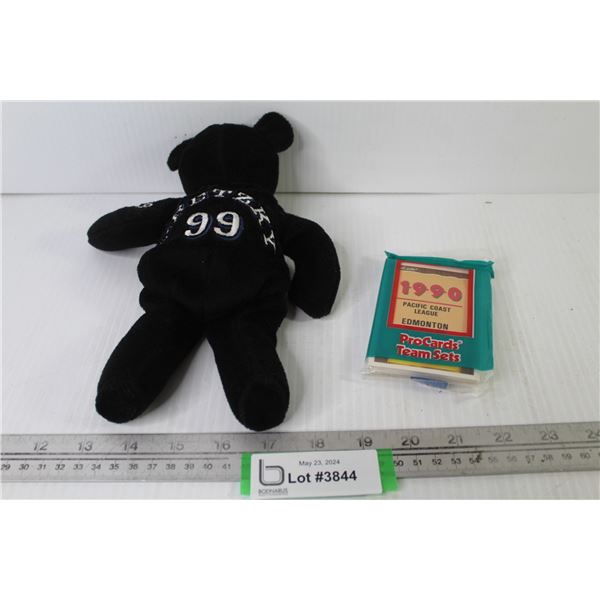 Gretzky Teddy Bear, Package of ProCards Collector Cards