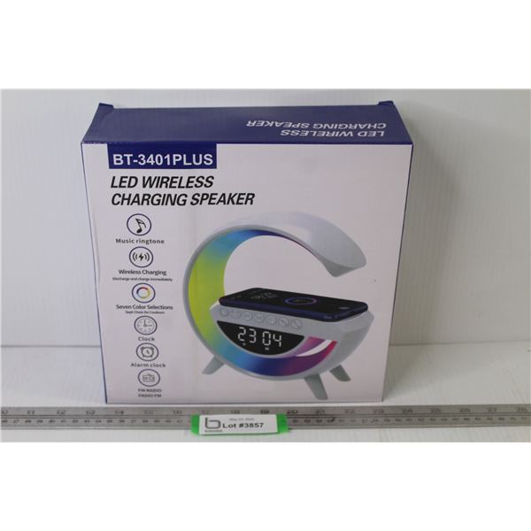 LED Wireless Charging Speaker - New In Box